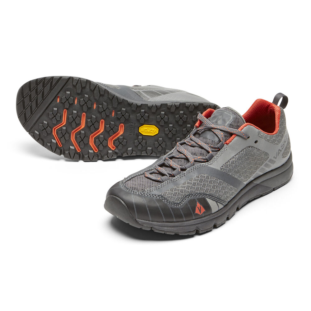 Vibram Sole Vasque Vertical Velocity Erkek Koşu Ayakkabısı Gri/Turuncu,FK0687354